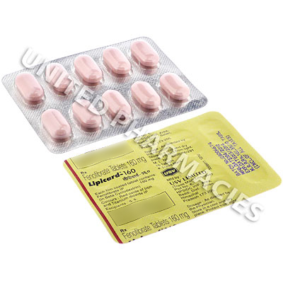 Lipicard (Fenofibrate) - 160mg (10 Tablets) Image1